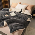 The Hollis Reversible Sherpa Throw Blanket, Plush Fleece