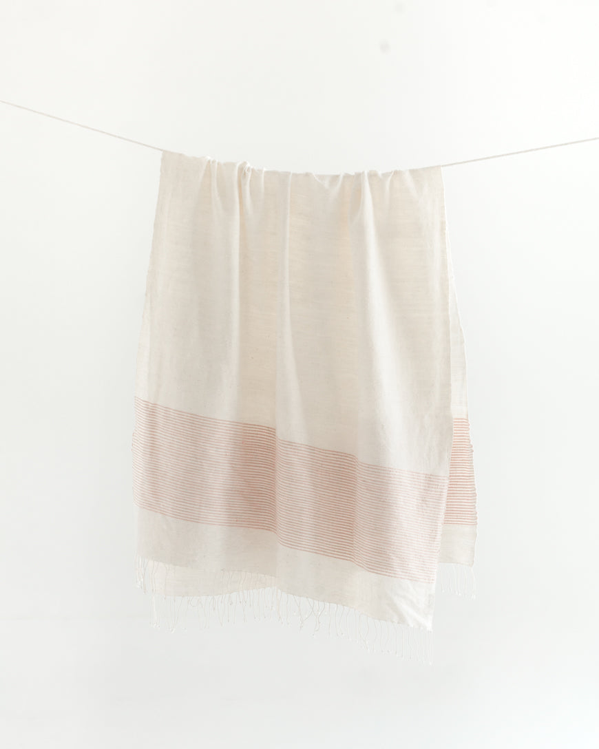 The Noa Hand-Woven Ribbed Cotton Throw