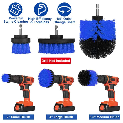 Effortless Scrub Drill Brush Set (3-Piece)