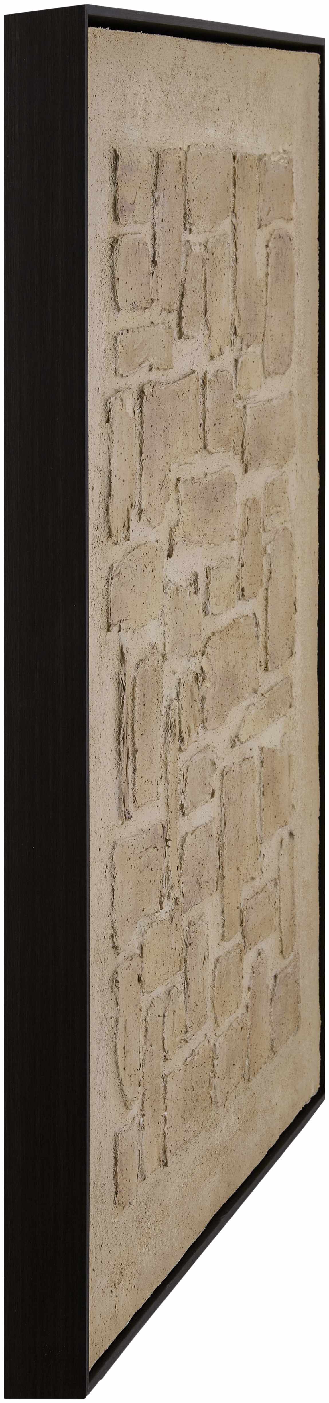 The Hoogeloon Textured Stone Canvas Wall Art, Tan, 32 x 24 in
