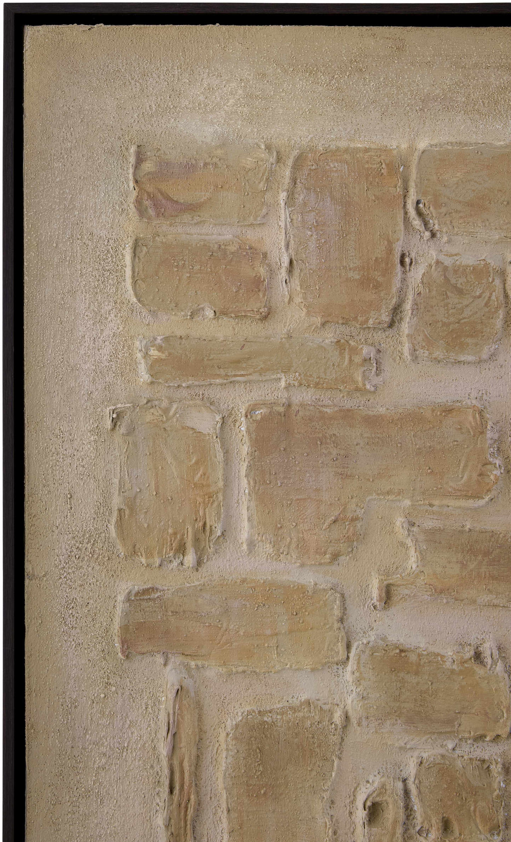 The Hoogeloon Textured Stone Canvas Wall Art, Tan, 32 x 24 in