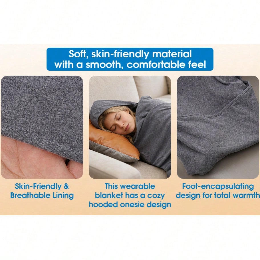 The Nest Cocoon Wearable Sherpa Blanket