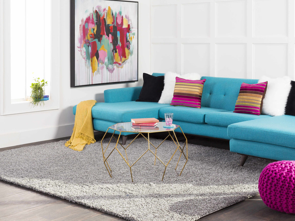 The Goldie Fringed Textured Throw, Mustard