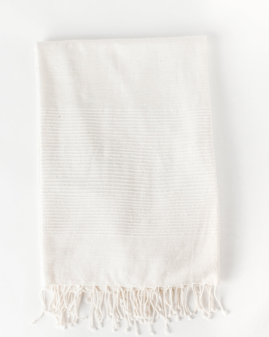 The Noa Hand-Woven Ribbed Cotton Throw